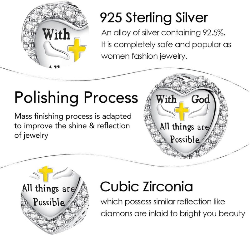 DATOUQI Queen Happy Birthday Hot Air Balloon Family Puppy Charm 925 Sterling Silver Charms for Bracelets and Necklaces Mother's Day Charms for Women - Image 5